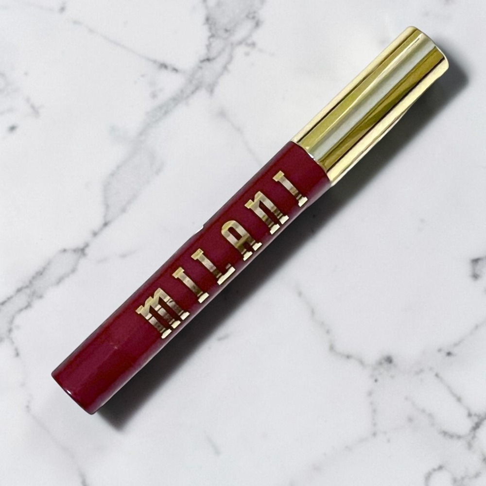 Milani Keep It Full Glossy Plumping Balm Lip Gloss 190 Bisou 0.07oz Wine Red